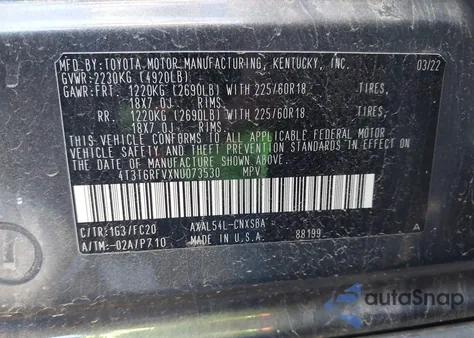 2022 Toyota Rav4 Hybrid Se из США, поврежденный, VIN 4T3T6RFVXNU073530